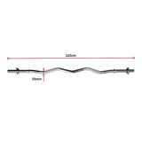 Gym Equipment & Accessories: Heavy Duty EZ Curl Barbell  Weightlifting Bar with Spinlock Collars for Gym Training