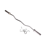 120cm Chrome Olympic EZ Curl Bar – Weightlifting Barbell for Home Gym & Bodybuilding