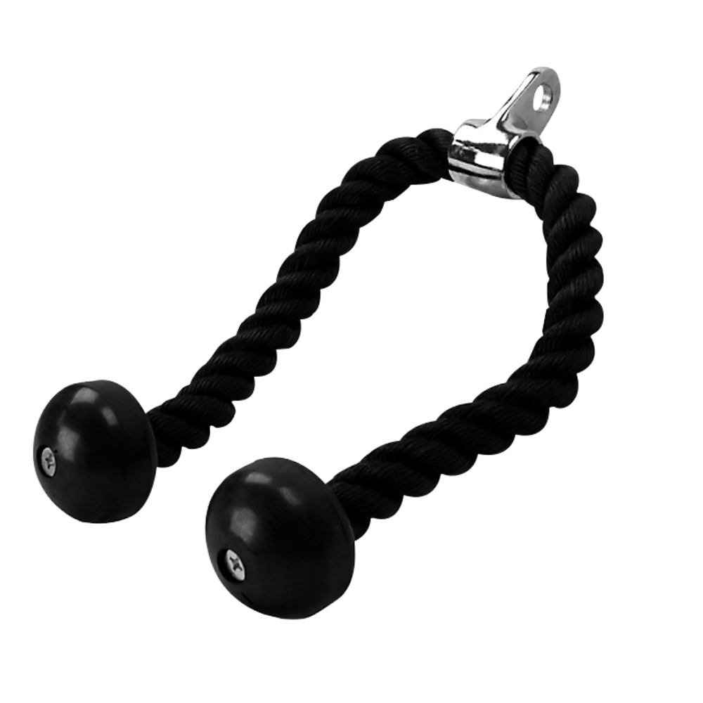 Gym Equipment & Accessories: Tricep Pulldown Rope  Heavy Duty Cable Machine Attachment for Gym & Home Workout