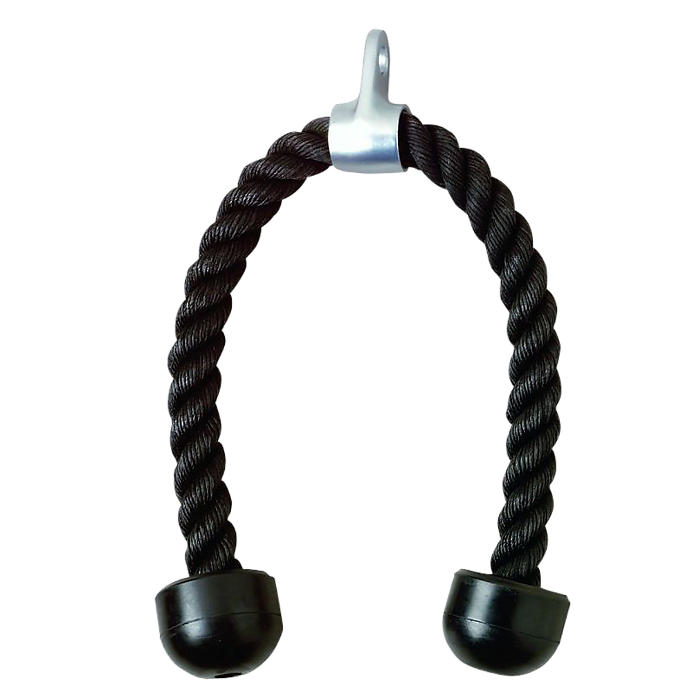 Gym Equipment & Accessories: Tricep Pulldown Rope  Heavy Duty Cable Machine Attachment for Gym & Home Workout
