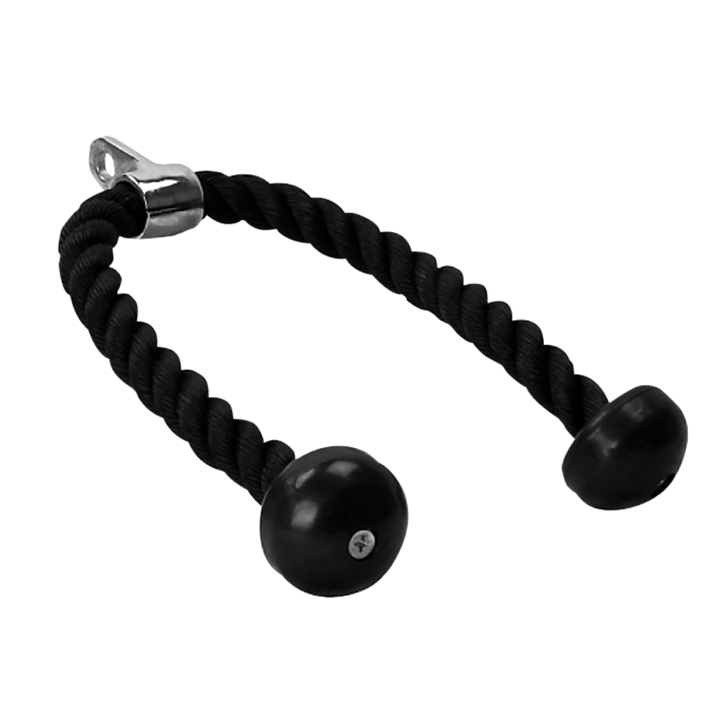 Gym Equipment & Accessories: Tricep Pulldown Rope  Heavy Duty Cable Machine Attachment for Gym & Home Workout