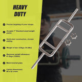 Gym Equipment & Accessories: Chrome Tricep Bar Barbell Heavy Duty with Spinlock Collars
