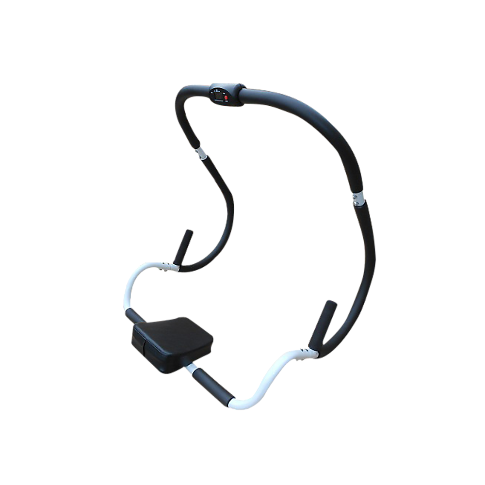 Gym Equipment & Accessories: Ab Crunch Machine  Abdominal Exercise Roller with Digital Computer for Core Training