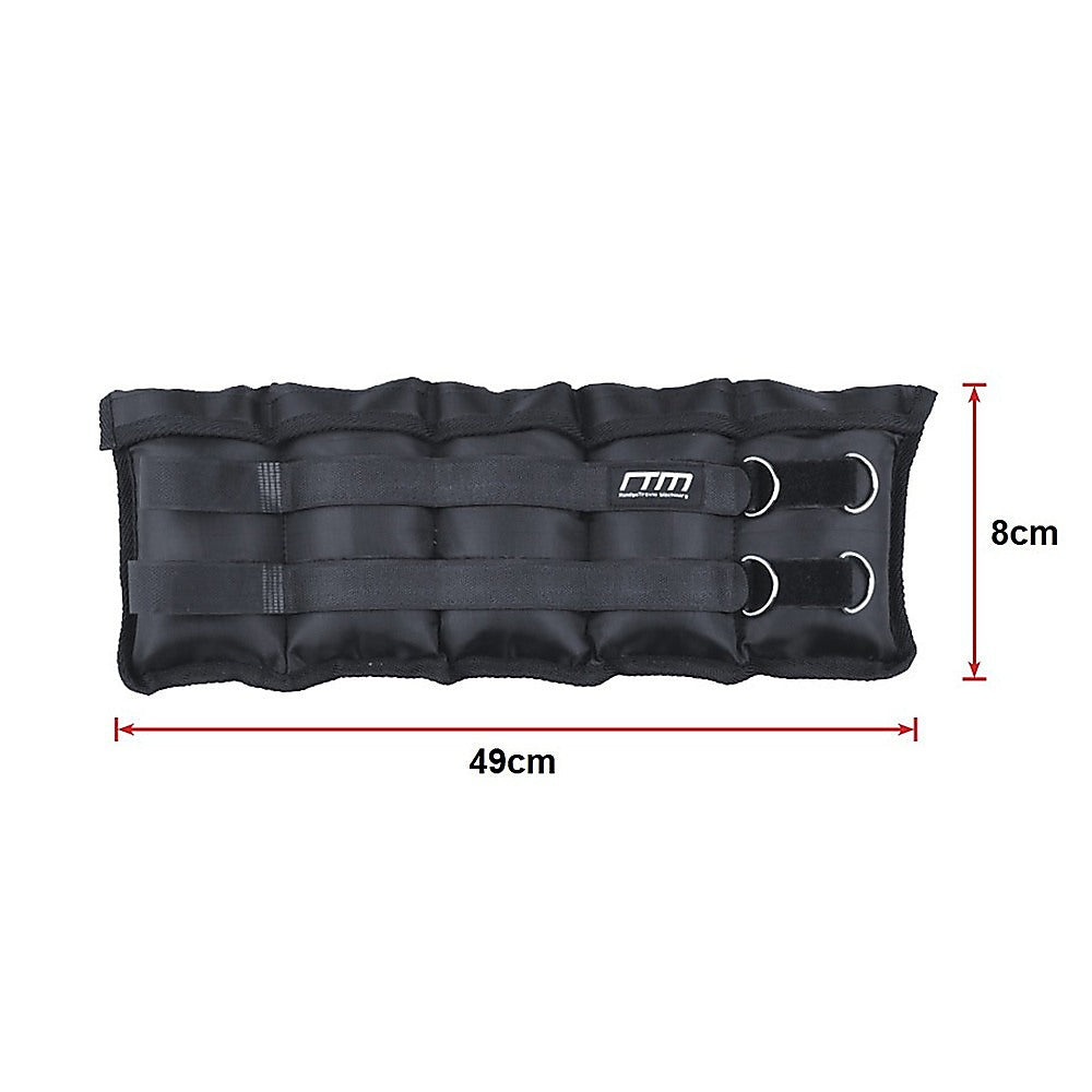 Free Weights: 10kg Adjustable Ankle/Wrist Weight Straps
