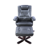 Arm Chairs & Recliners: PU Leather Massage Chair Recliner Ottoman Lounge Remote