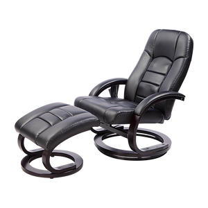 PU Leather Massage Chair Recliner Ottoman Lounge Remote