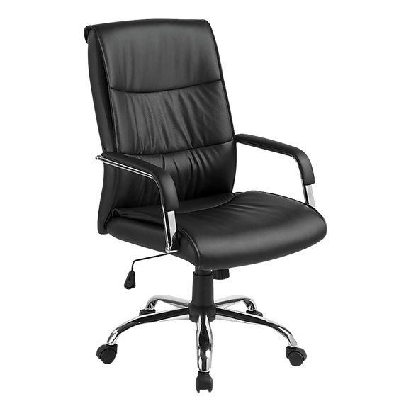 PU Leather Office Chair Executive Padded Black