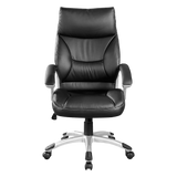 Office & Desk Chairs: PU Leather Executive Office Chair  Ergonomic Swivel Computer Desk Chair in Black