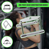 Gym Equipment & Accessories: Close Grip Seated Row Handle  Triangle Cable Attachment Bar for Gym Machines