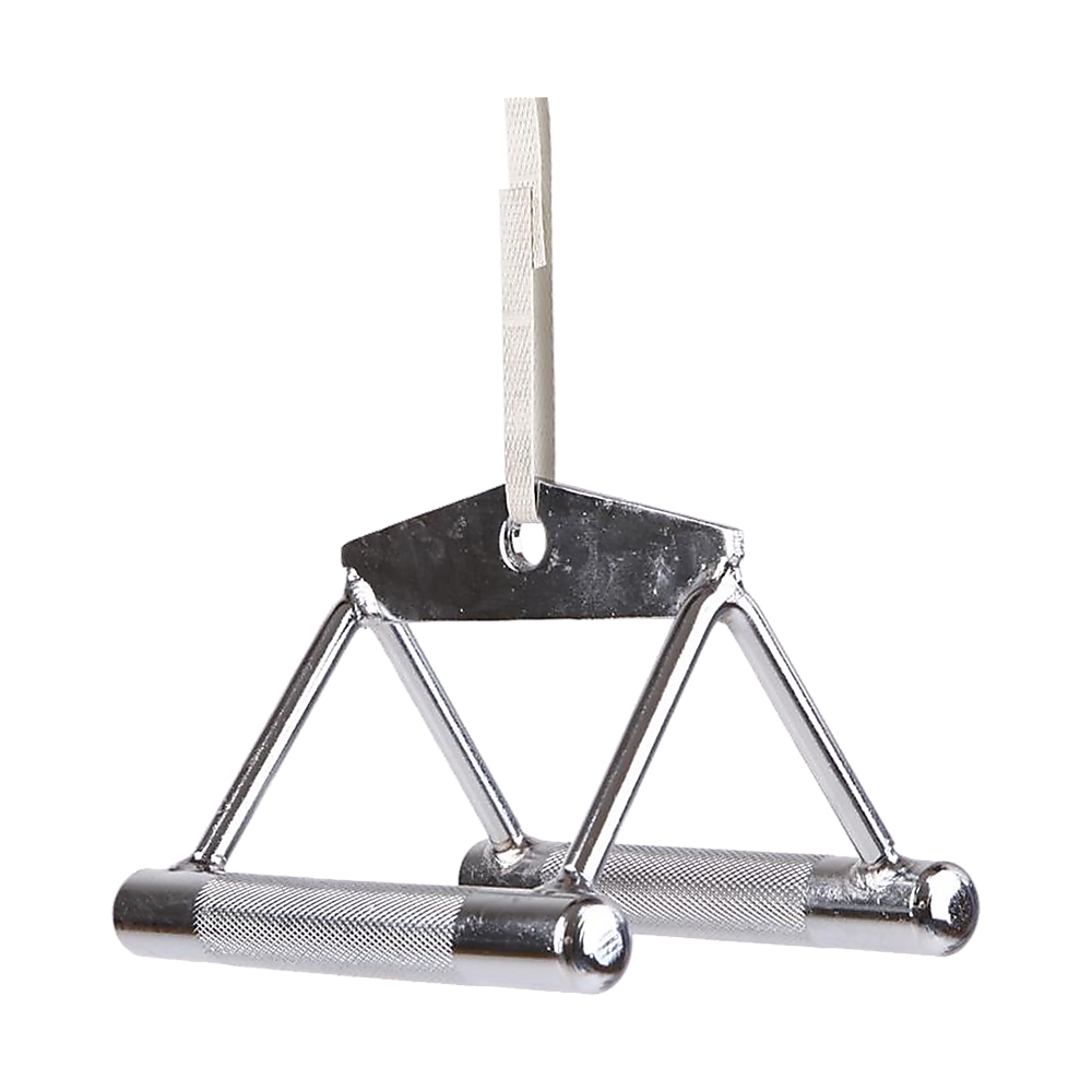 Gym Equipment & Accessories: Close Grip Seated Row Handle  Triangle Cable Attachment Bar for Gym Machines