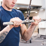 Gym Equipment & Accessories: Revolving Straight Bar  Gym Cable Attachment for Tricep, Bicep & Pulley Workouts