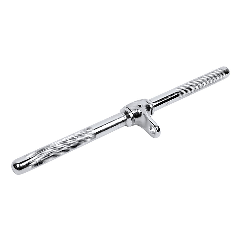 Gym Equipment & Accessories: Revolving Straight Bar  Gym Cable Attachment for Tricep, Bicep & Pulley Workouts