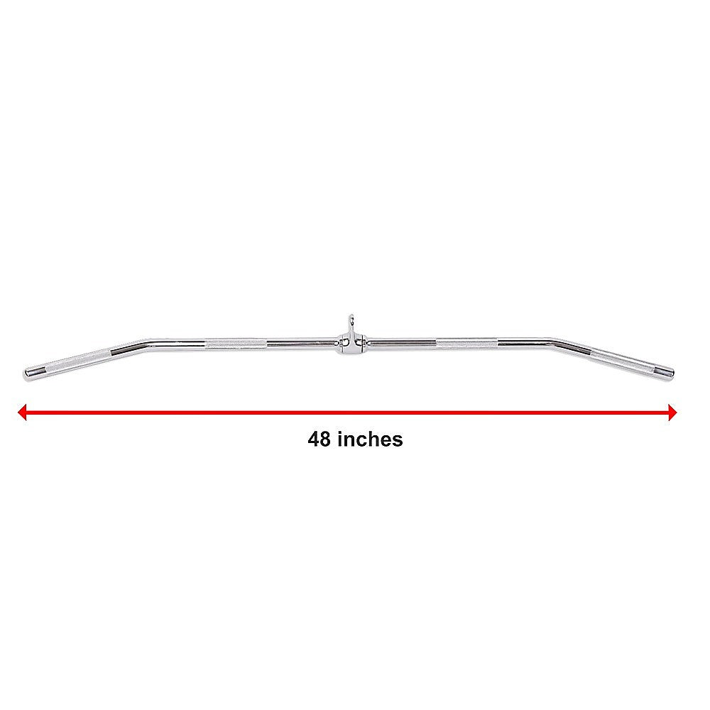 48" Lat Pulldown Bar Cable Attachment – Gym Handle for Back & Strength Training