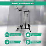 Gym Equipment & Accessories: Lat Pulldown Low Row Fitness Machine  Home Gym Strength Trainer
