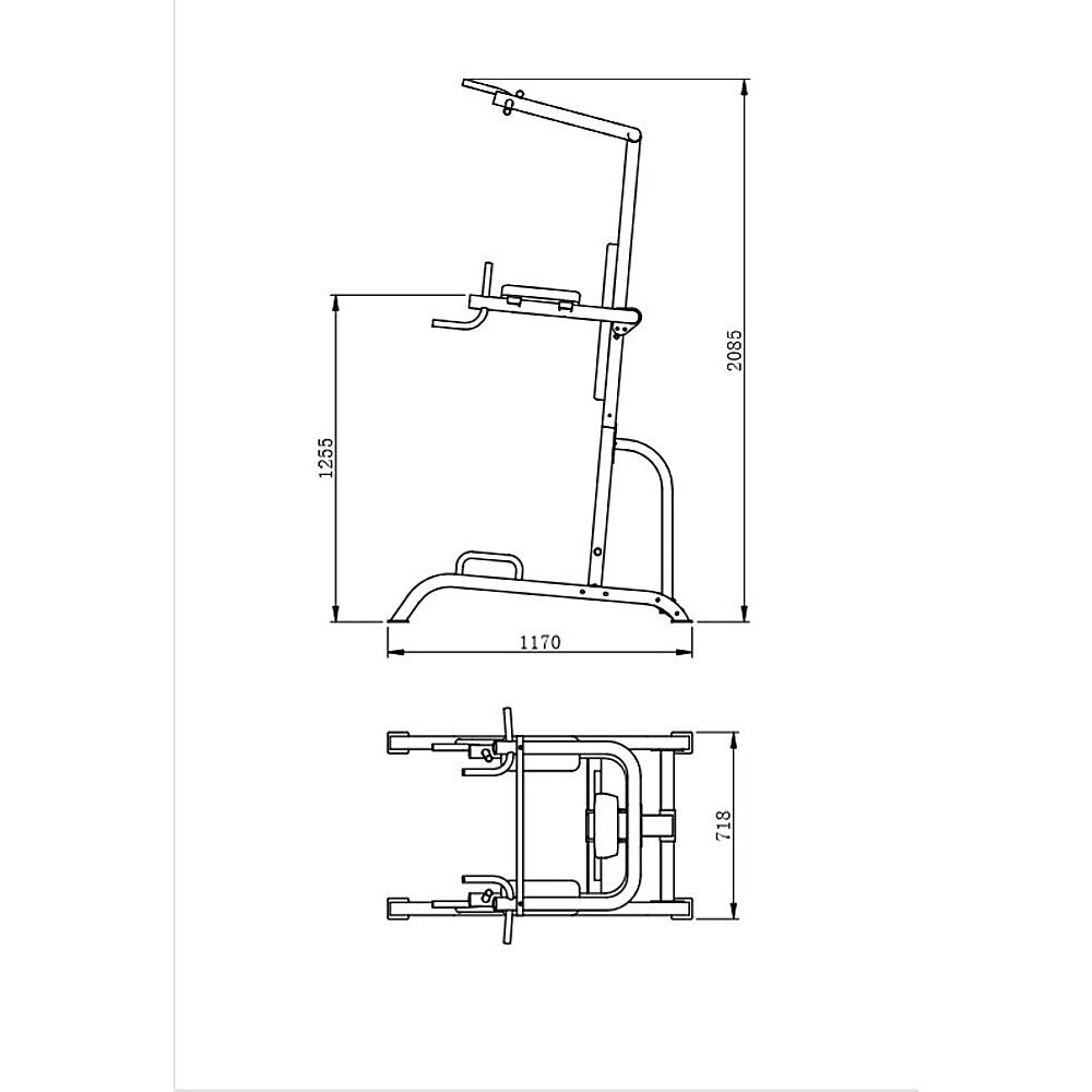 Gym Equipment & Accessories: Power Tower Chin Up Dip Pull Push Up Machine