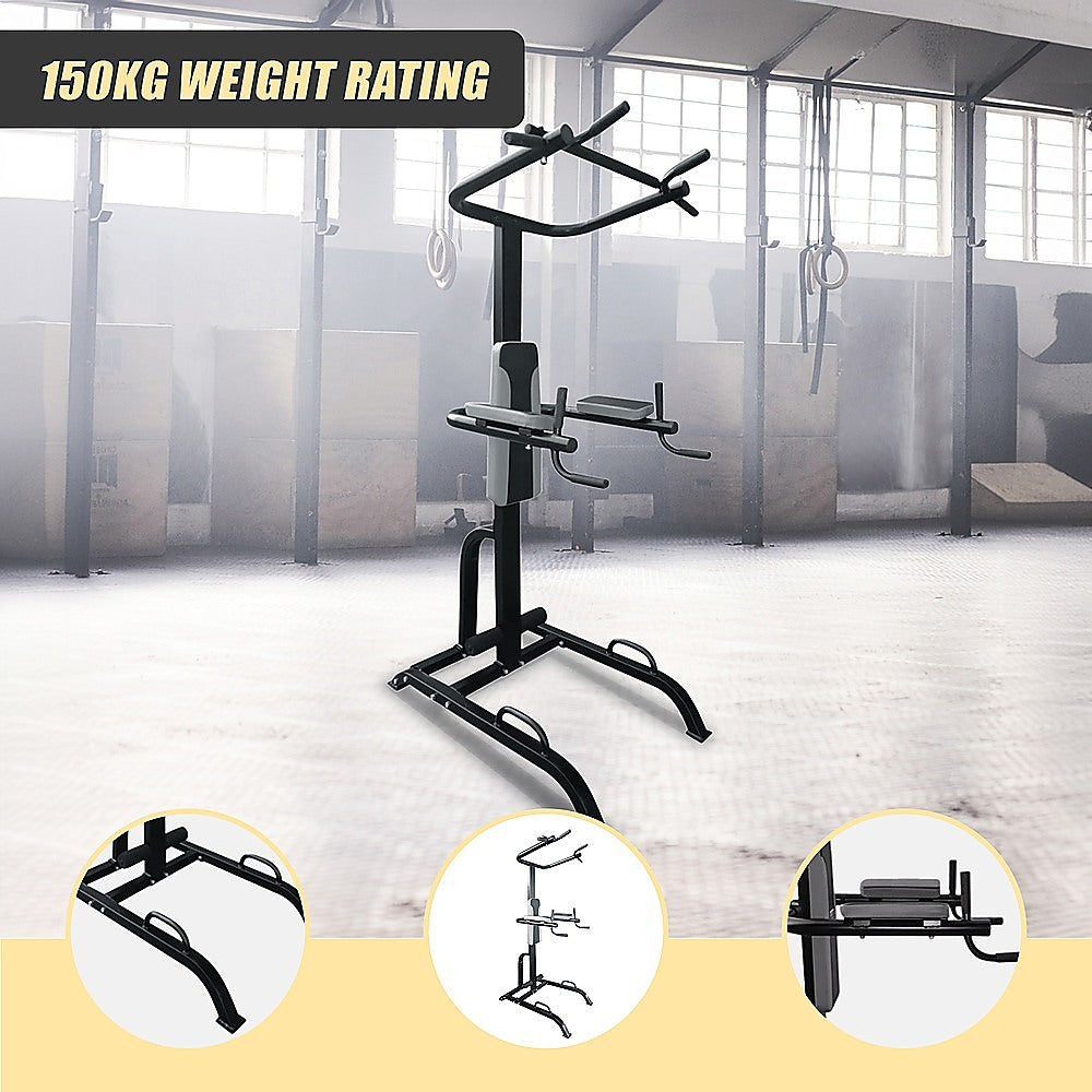 Gym Equipment & Accessories: Power Tower Chin Up Dip Pull Push Up Machine