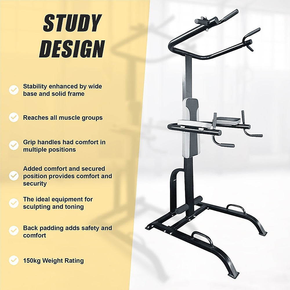 Gym Equipment & Accessories: Power Tower Chin Up Dip Pull Push Up Machine