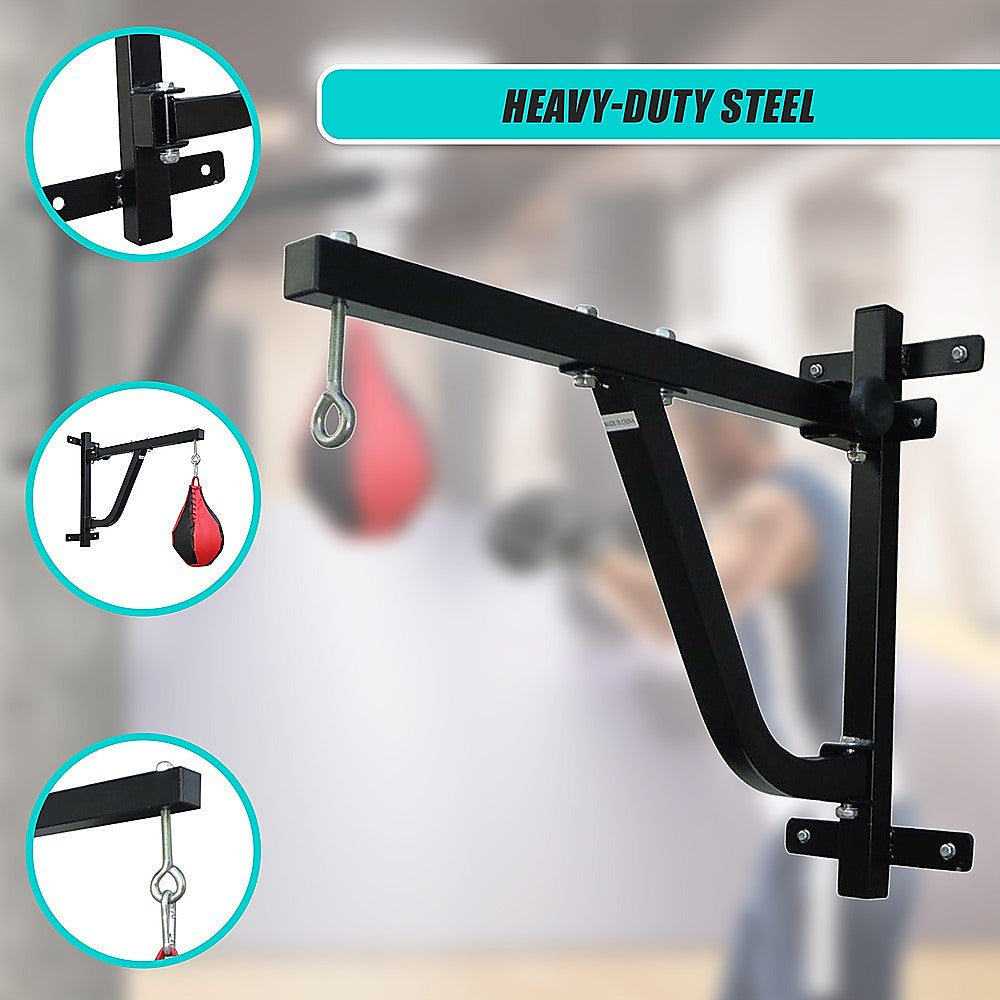 Boxing & Martial Arts: Boxing Punching Bag Wall Pivot Rack  Swivel Mount for Home Gym