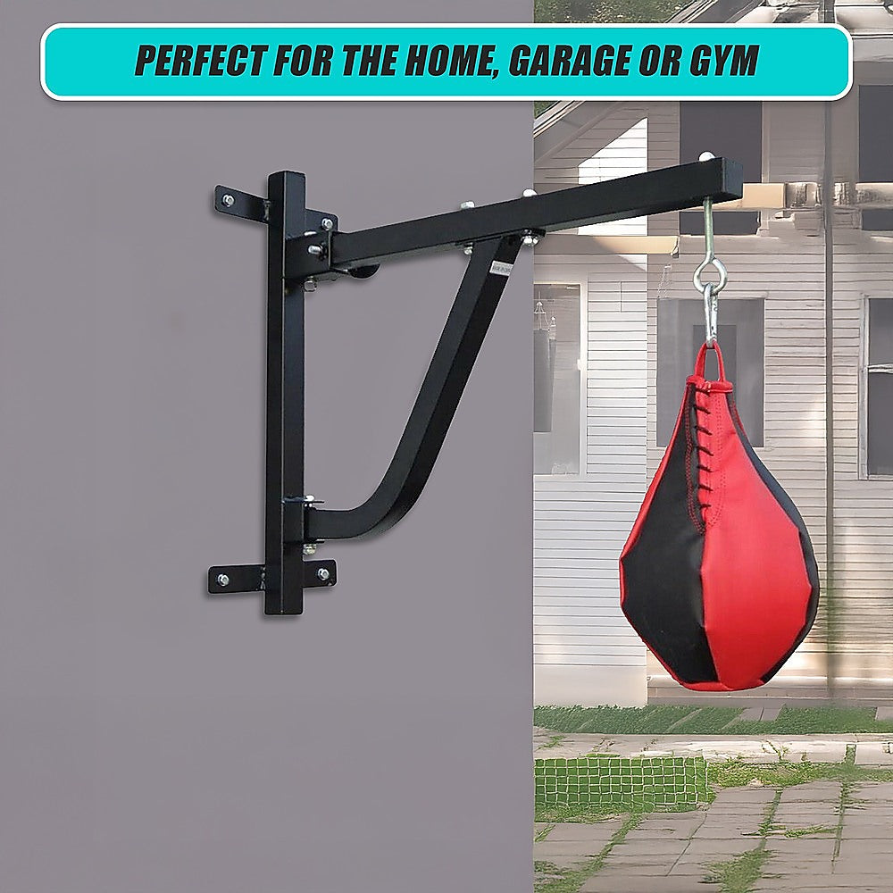 Boxing & Martial Arts: Boxing Punching Bag Wall Pivot Rack  Swivel Mount for Home Gym