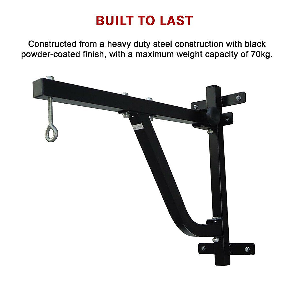 Boxing & Martial Arts: Boxing Punching Bag Wall Pivot Rack  Swivel Mount for Home Gym