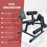 Gym Equipment & Accessories: Leg Extension Curl Machine  Adjustable Home Gym Quad & Hamstring Workout Bench