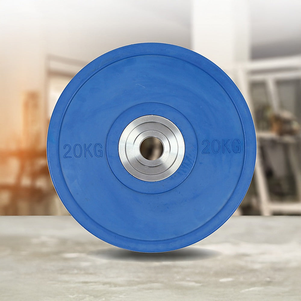 Weightlifting Machines & Racks: 20KG PRO Olympic Rubber Bumper Weight Plate