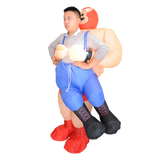 WRESTLER Fancy Dress Inflatable Suit -Fan Operated Costume