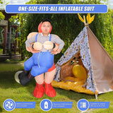 WRESTLER Fancy Dress Inflatable Suit -Fan Operated Costume