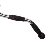 Gym Equipment & Accessories: Randy & Travis Rubber-Coated Revolving Curl Row Bar Attachment for Gyms
