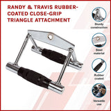 Gym Equipment & Accessories: Randy & Travis Rubber-Coated Close-Grip Triangle Attachment