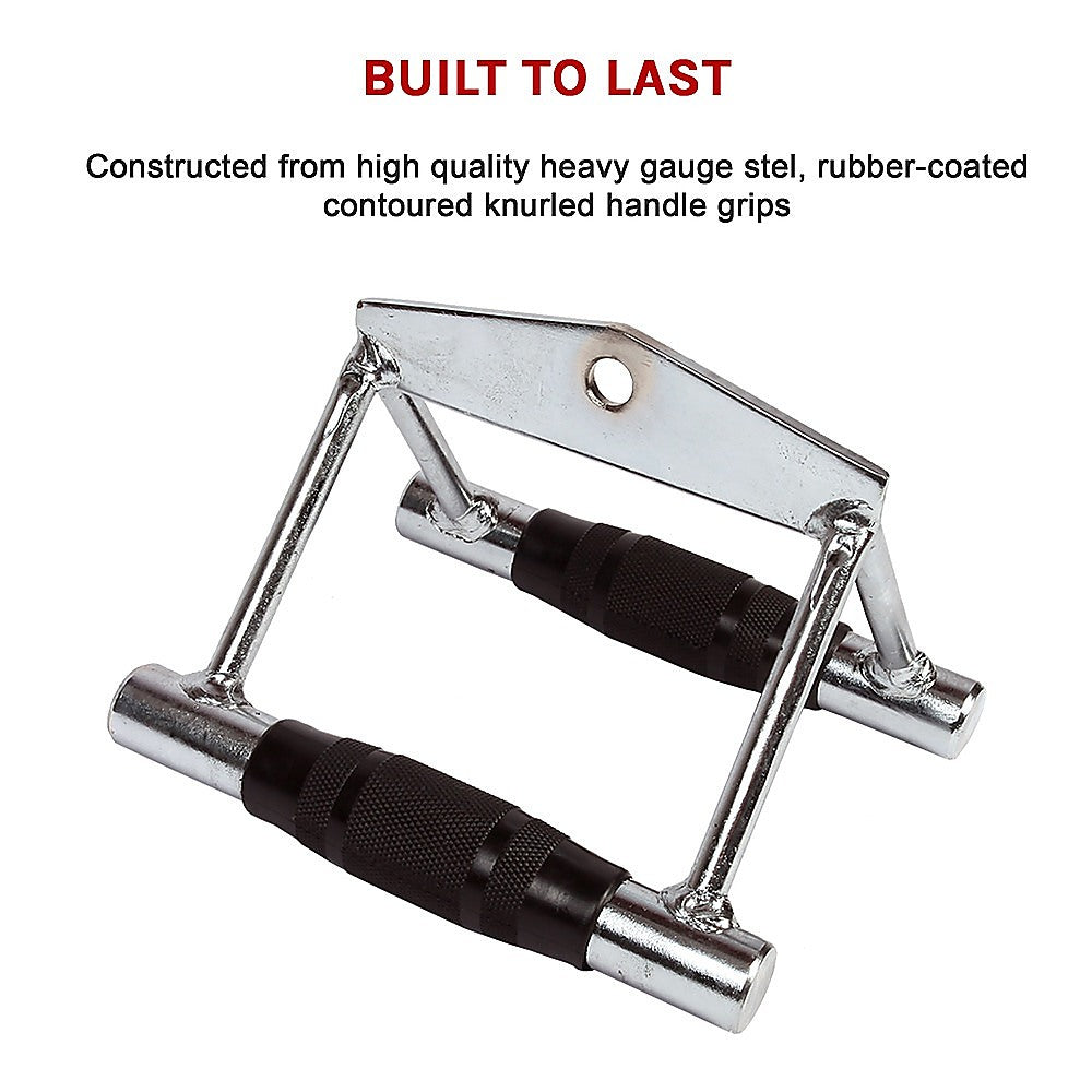 Gym Equipment & Accessories: Randy & Travis Rubber-Coated Close-Grip Triangle Attachment