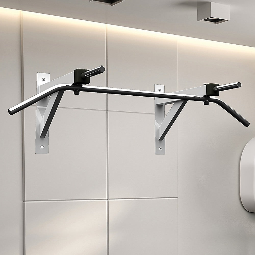 Gym Equipment & Accessories: Wall Mounted Chin Up Pull Up Bar  Heavy Duty Home Gym Strength Training