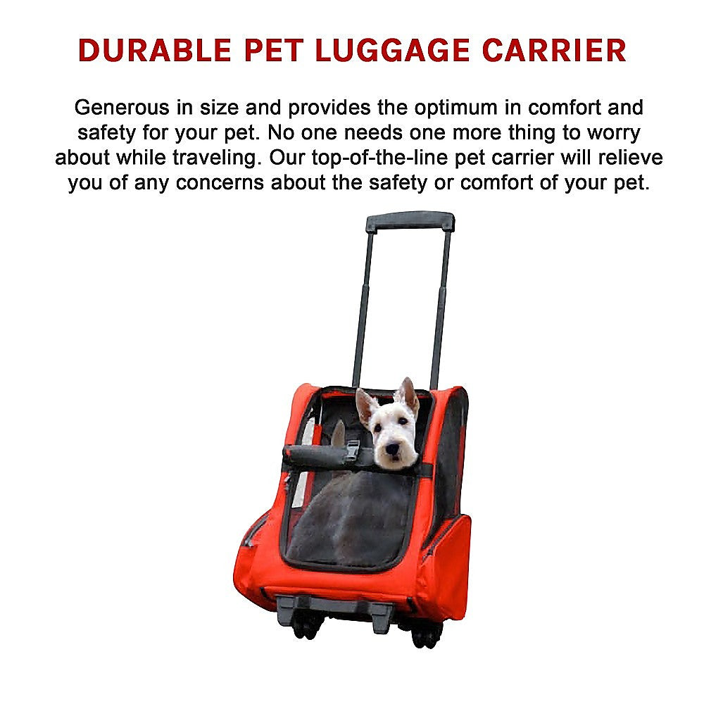 Dog Carriers & Crates: Dog Pet Safety Transport Carrier Backpack Trolley