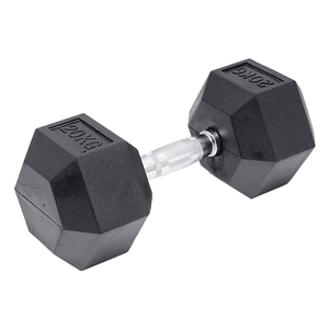 20KG Commercial Rubber Hex Dumbbell Gym Weight