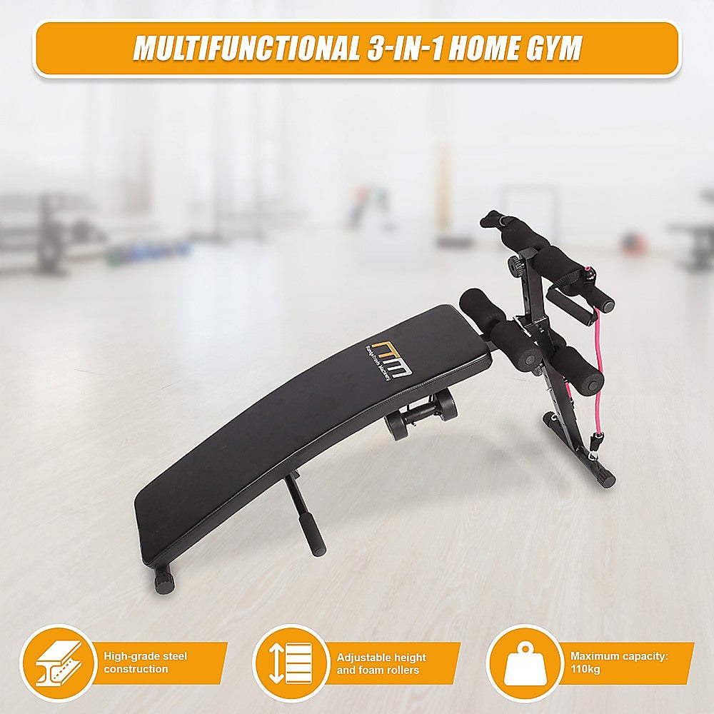 Gym Equipment & Accessories: Foldable Incline Sit Up Bench