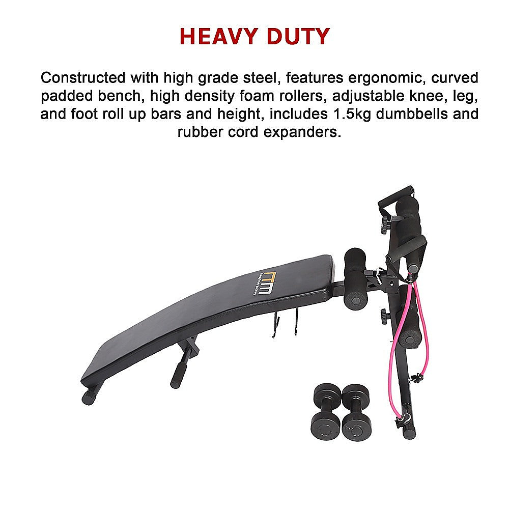 Gym Equipment & Accessories: Foldable Incline Sit Up Bench