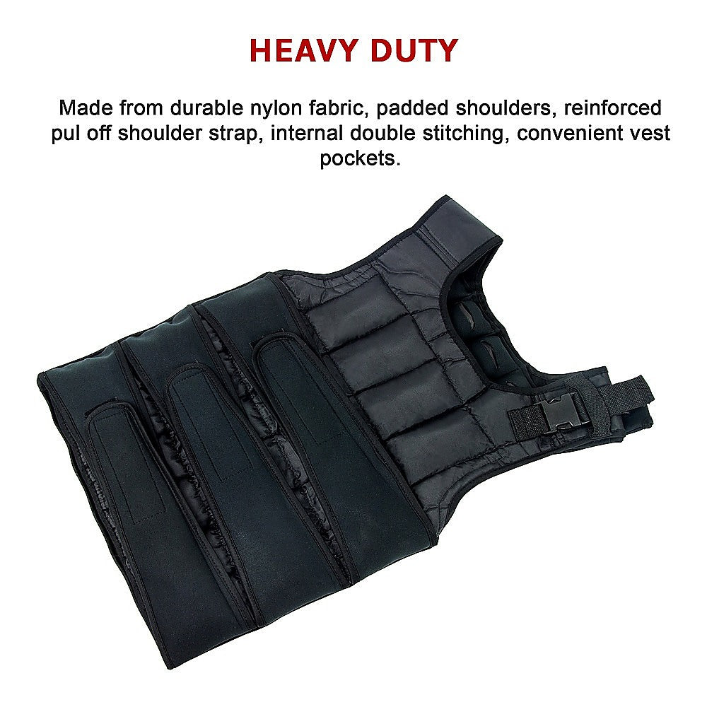 Weightlifting Machines & Racks: 20Kg Adjustable Weighted Training Vest