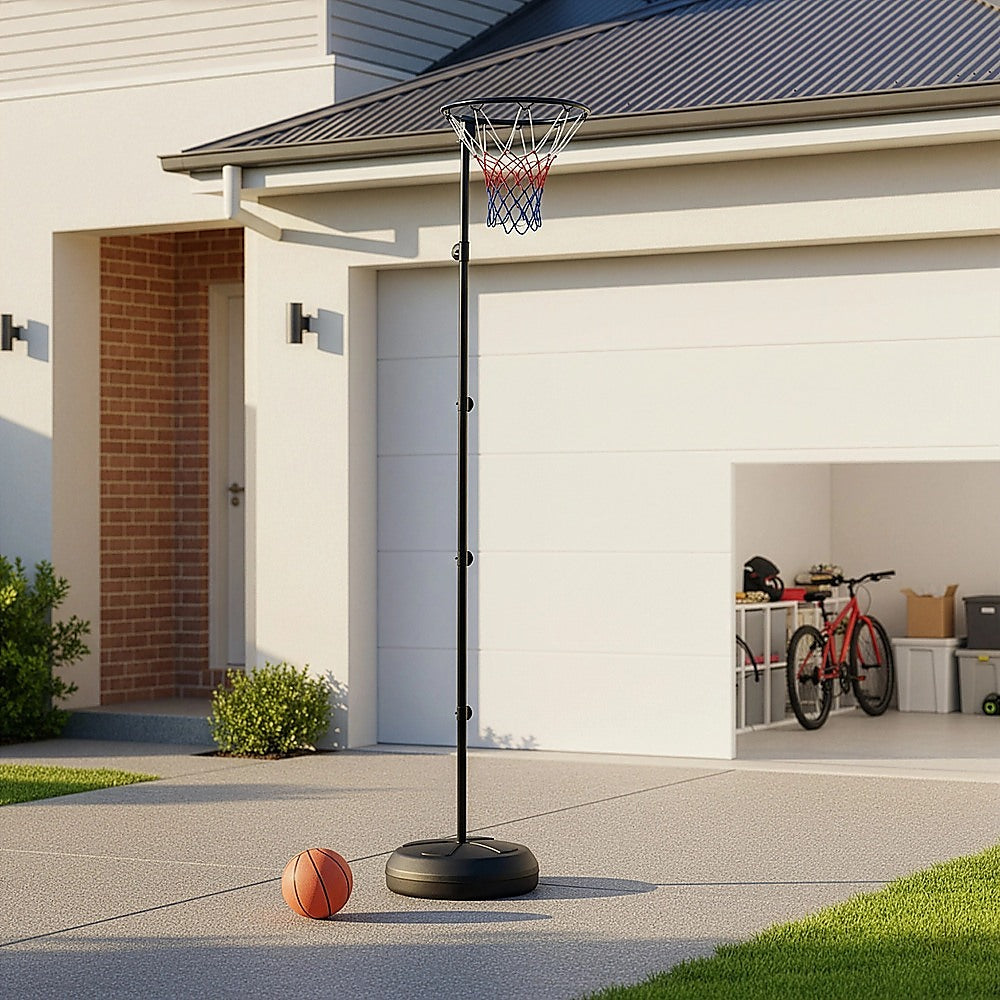 Netball & Netball Accessories: Netball Ring with Stand Portable Pole Height Adjustable