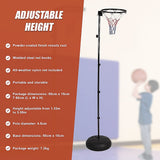 Netball & Netball Accessories: Netball Ring with Stand Portable Pole Height Adjustable