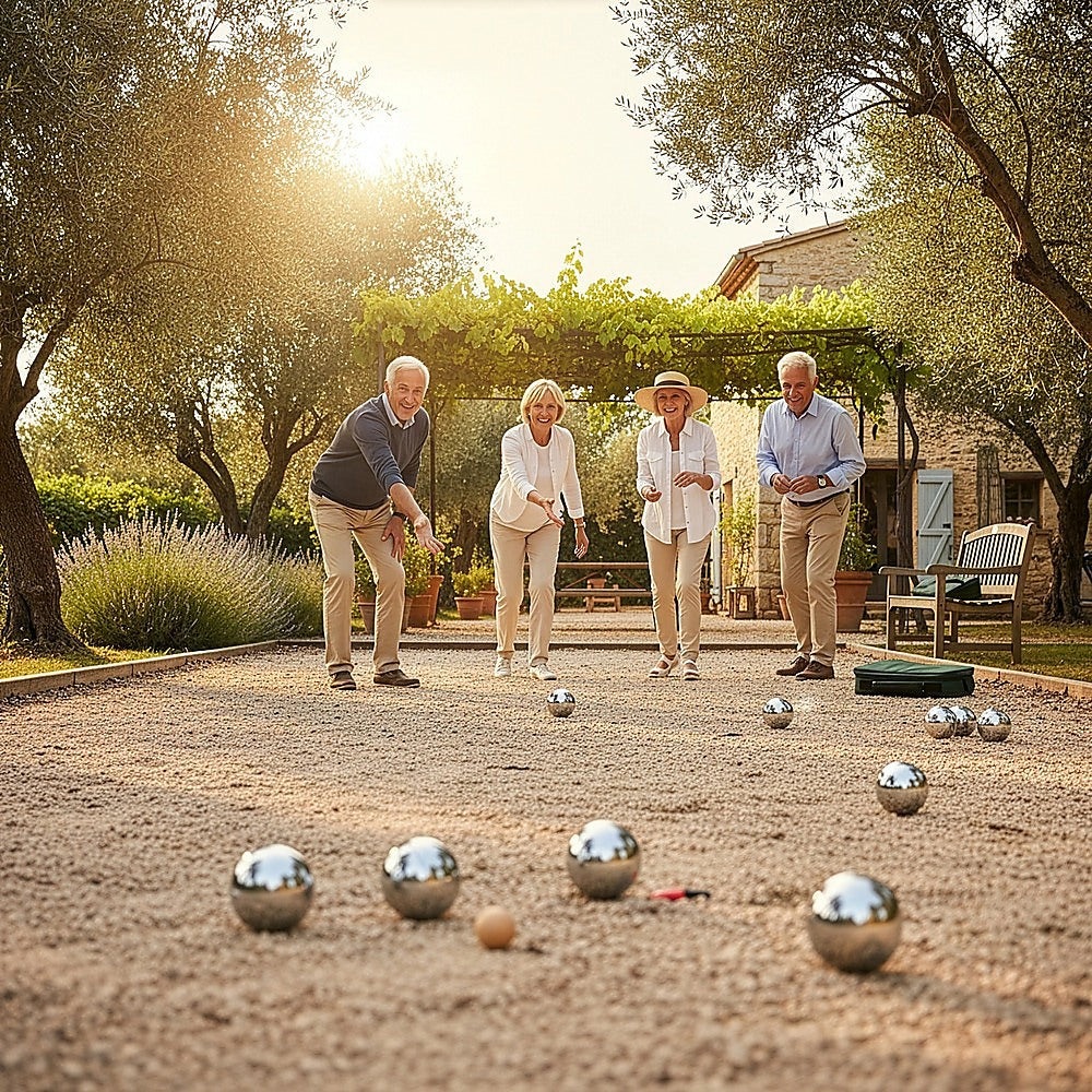 Activity Games: Deluxe Boules Bocce 8 Alloy Ball Set