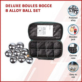 Activity Games: Deluxe Boules Bocce 8 Alloy Ball Set
