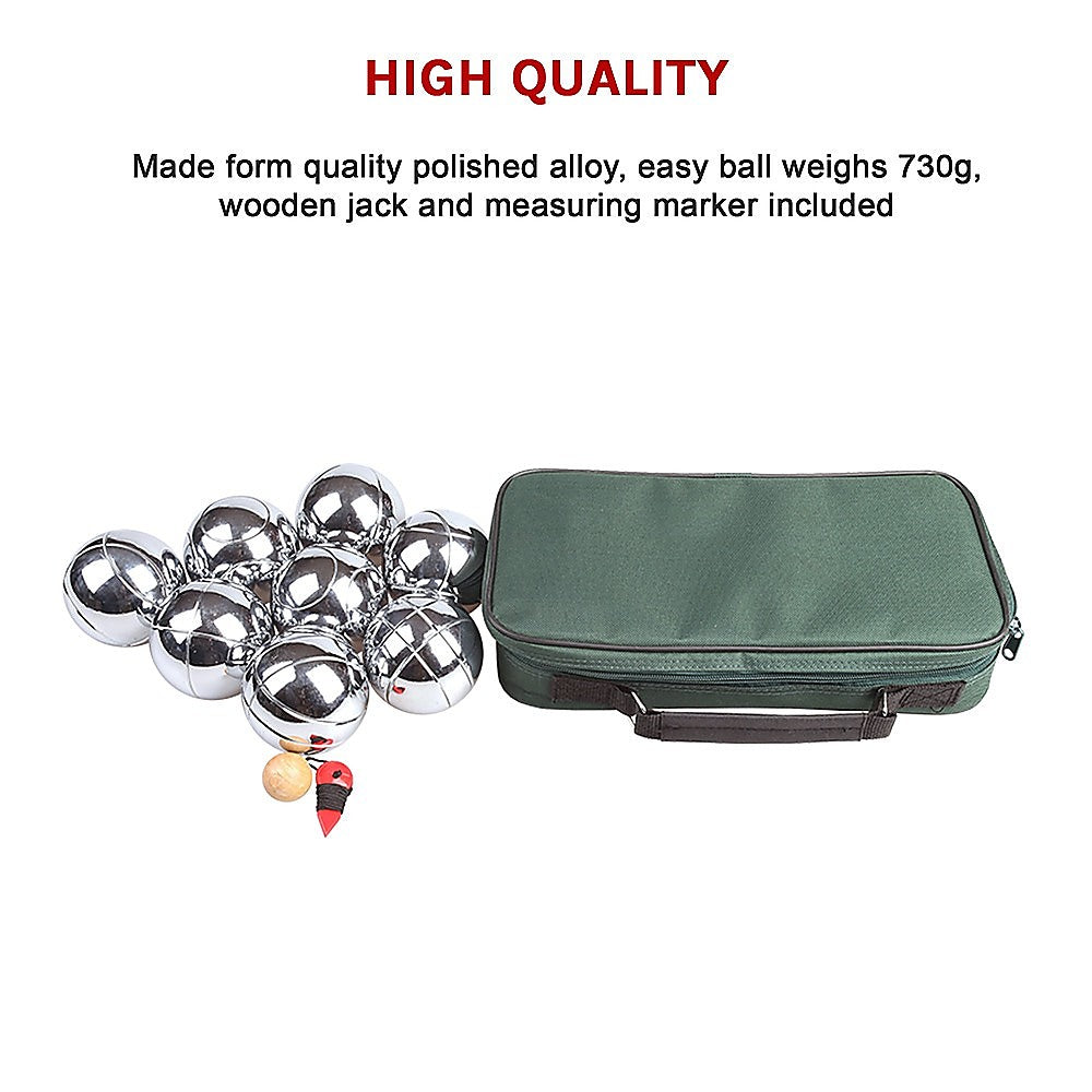 Activity Games: Deluxe Boules Bocce 8 Alloy Ball Set