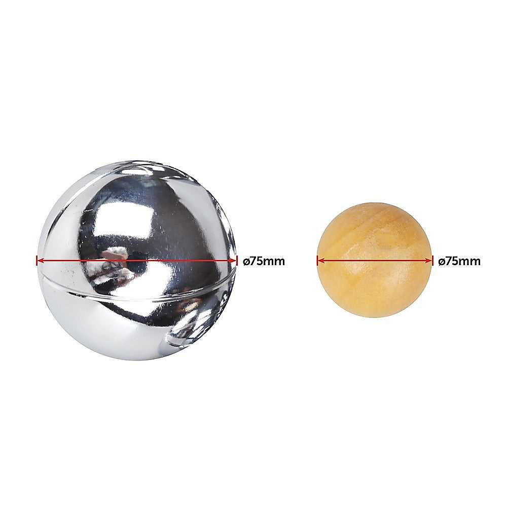 Activity Games: Deluxe Boules Bocce 8 Alloy Ball Set