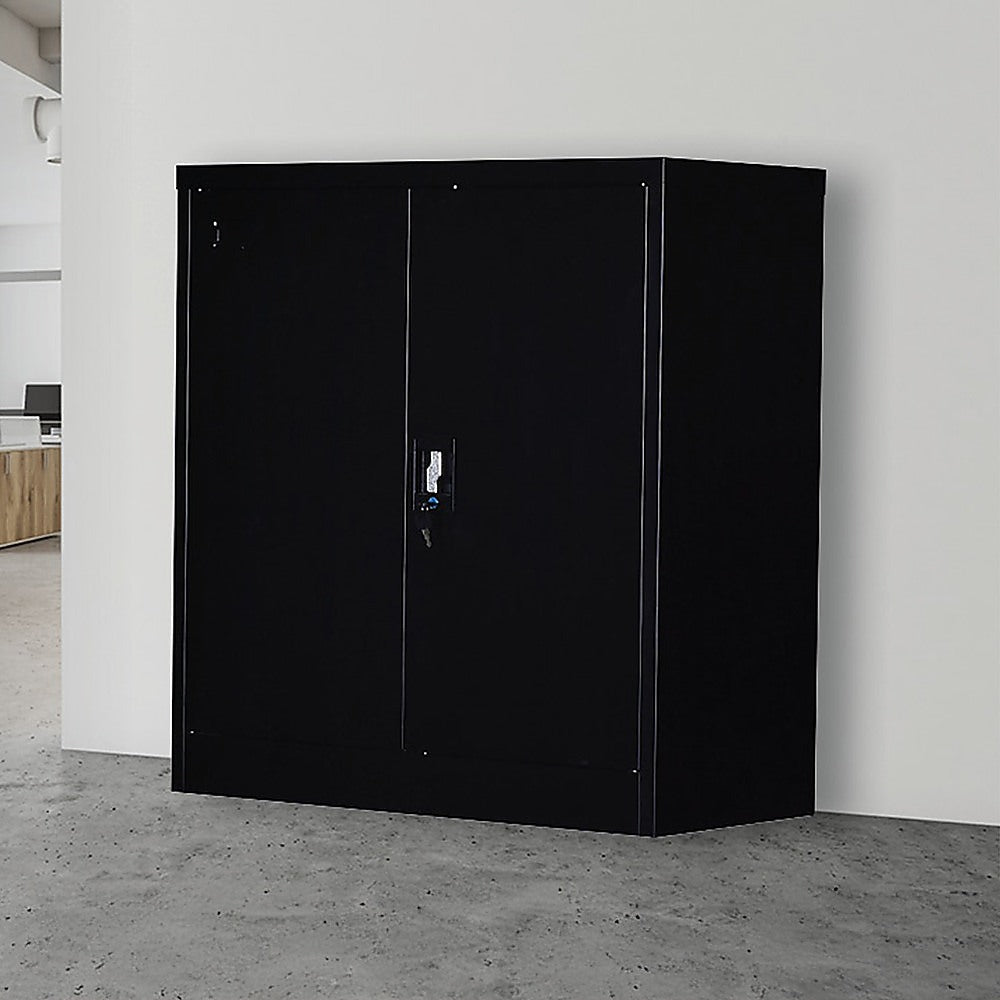 Storage Cabinets: Two-Door Shelf Office Gym Filing Storage Locker Cabinet Safe