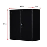 Storage Cabinets: Two-Door Shelf Office Gym Filing Storage Locker Cabinet Safe