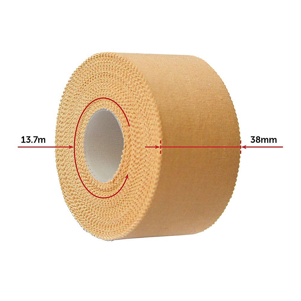 Supports & Braces: Premium Rigid Sports Strapping Tape - 3 Rolls of 38mm X 13.7M