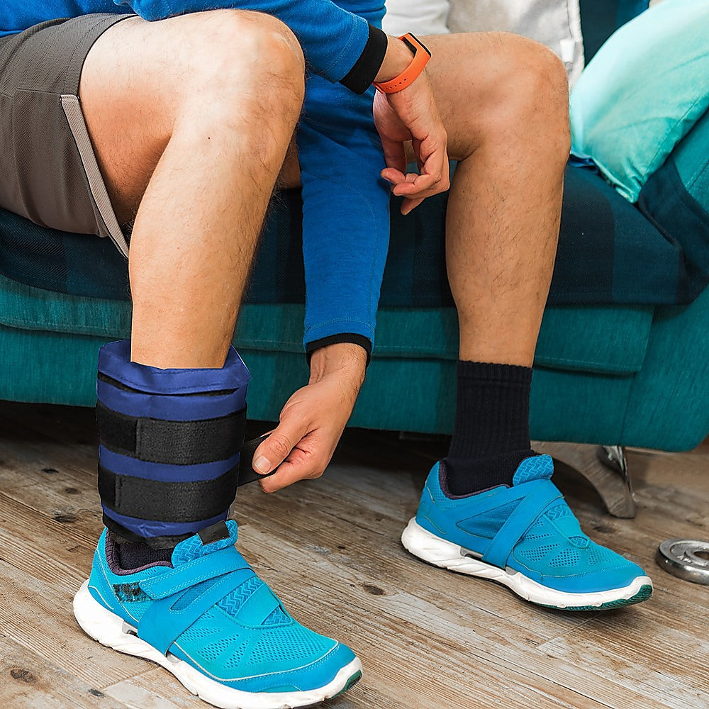Weightlifting Machines & Racks: 5kg Adjustable Ankle/Wrist Weight Straps