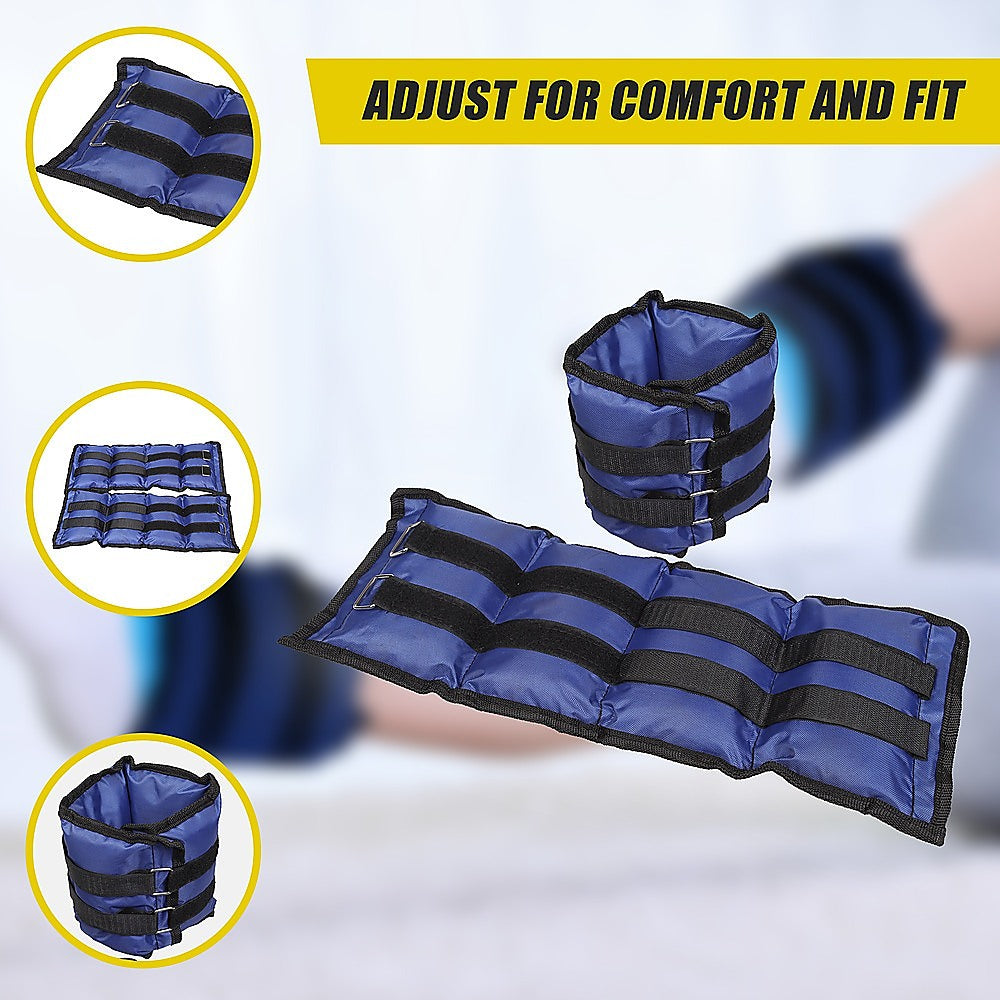 Weightlifting Machines & Racks: 5kg Adjustable Ankle/Wrist Weight Straps