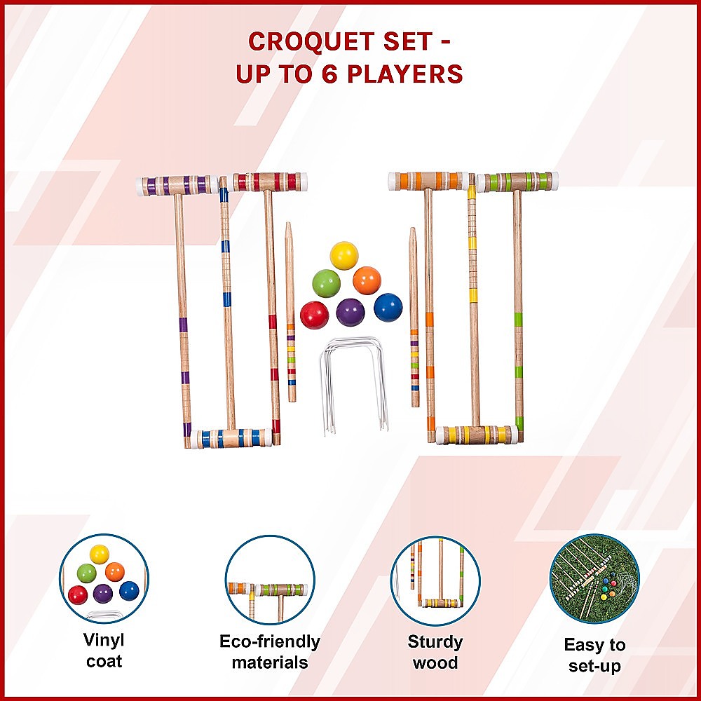 Activity Games: Croquet Set - Up to 6 Players
