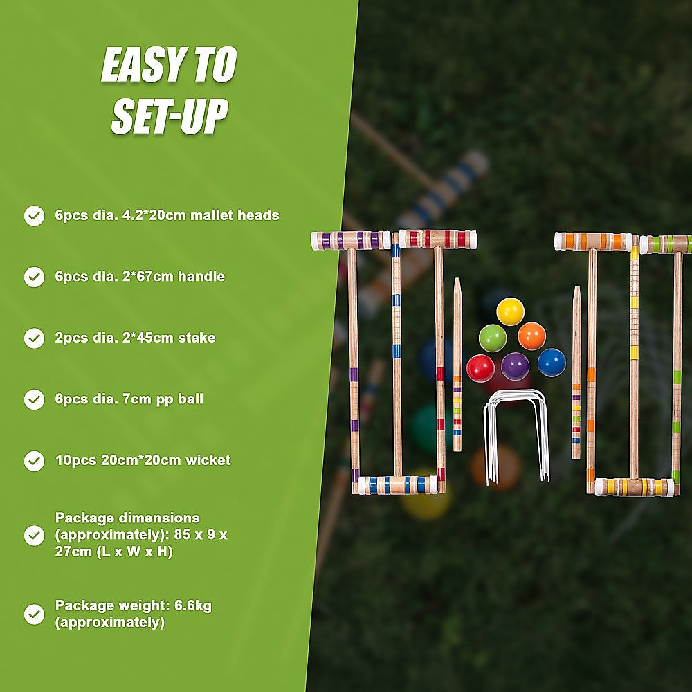 Activity Games: Croquet Set - Up to 6 Players